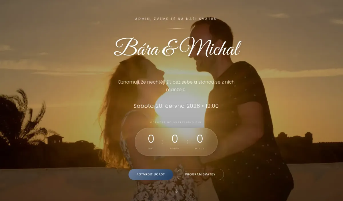 Svatební web